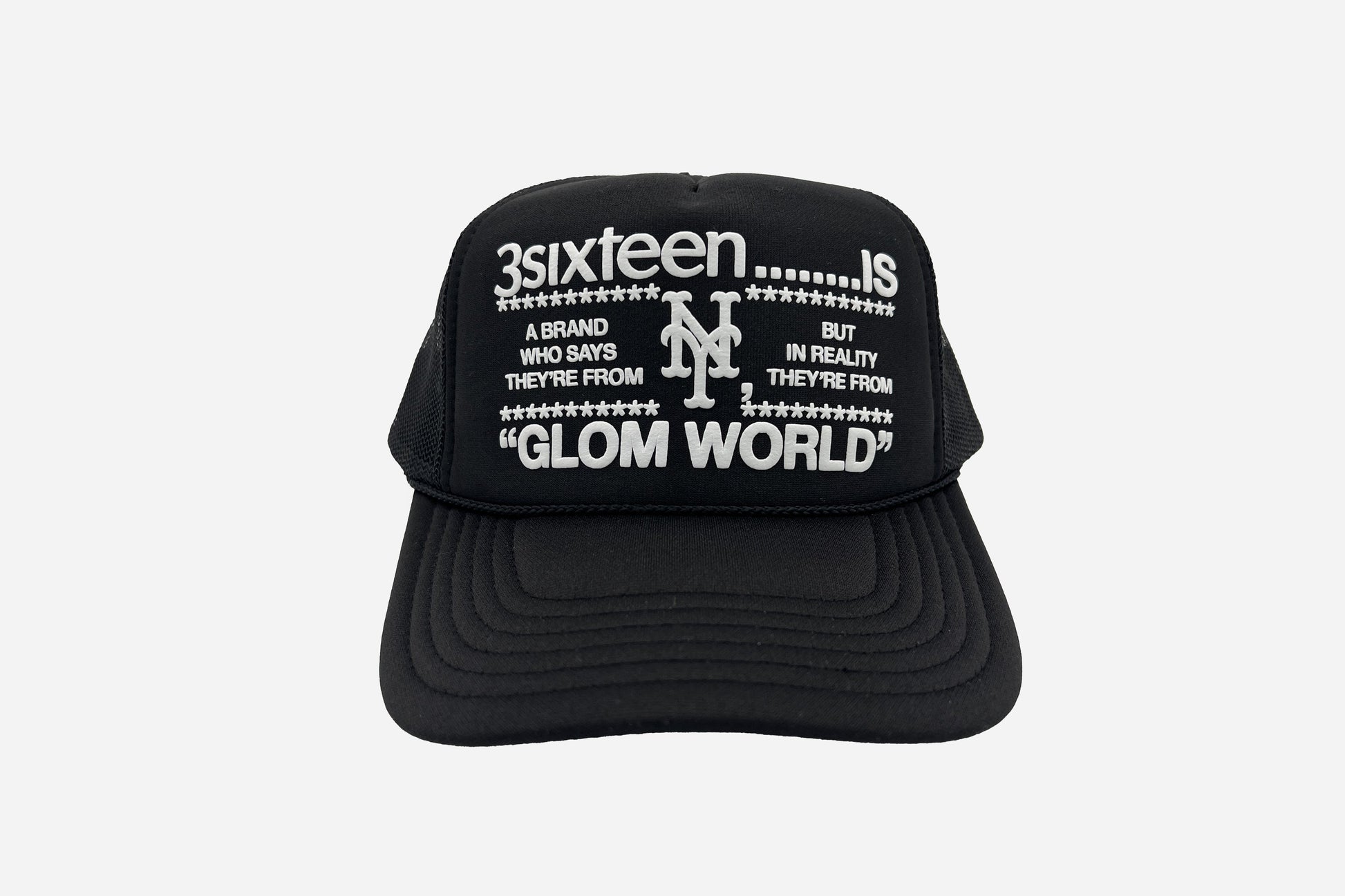 "Glom World" Trucker Hat Black