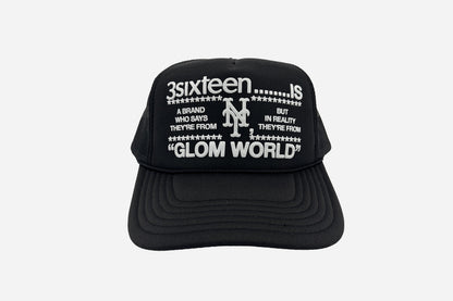 "Glom World" Trucker Hat Black