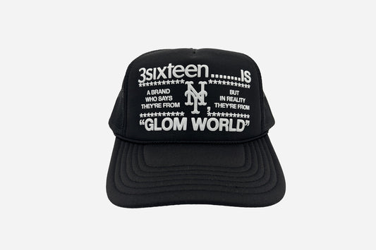 "Glom World" Trucker Hat Black