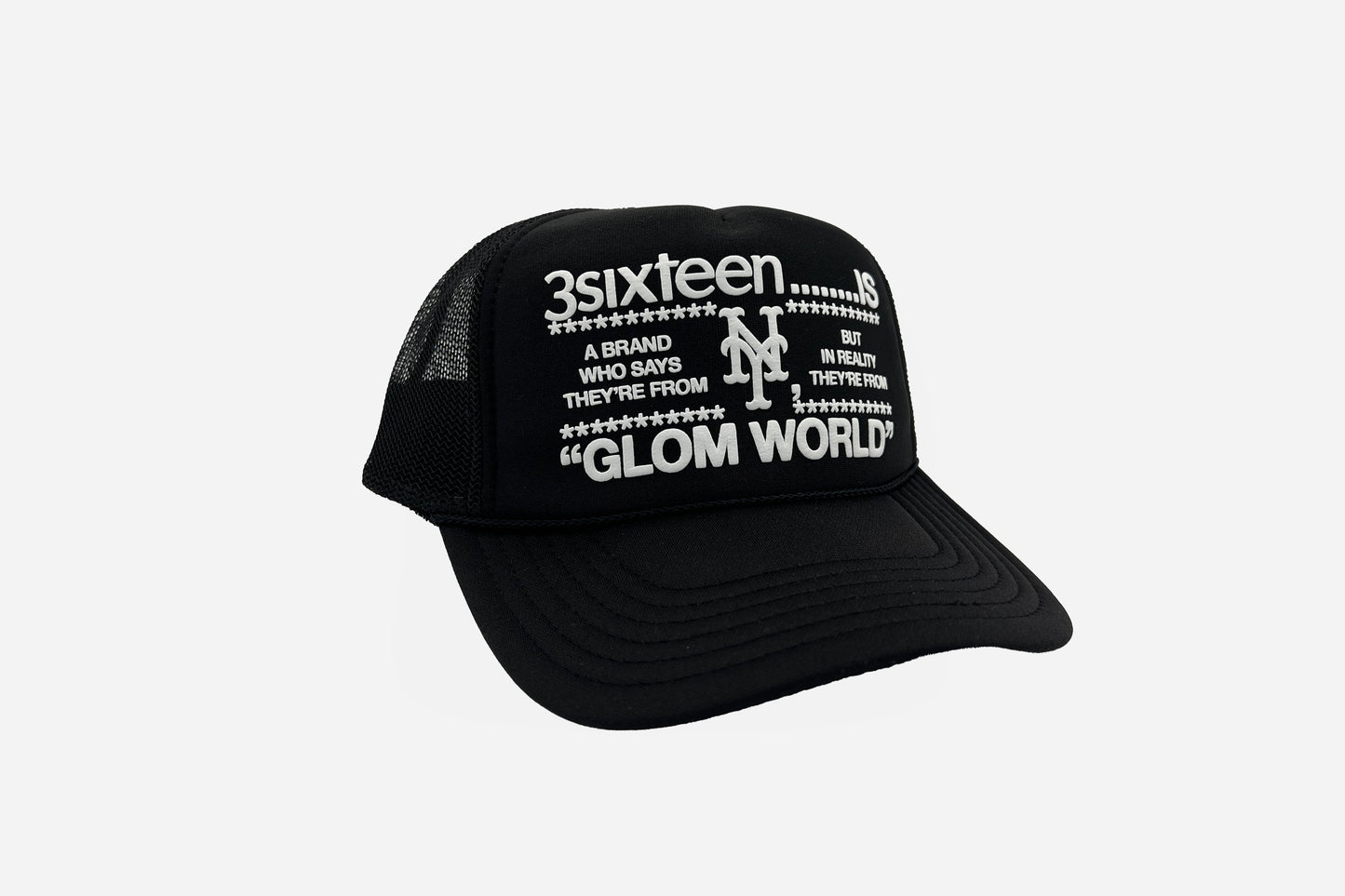 "Glom World" Trucker Hat Black