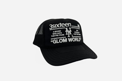 "Glom World" Trucker Hat Black