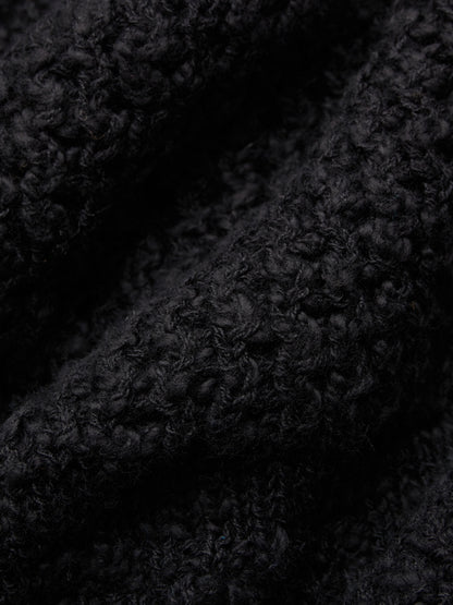 Short Sleeve Knit Shirt Black De Stijl