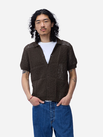 Short Sleeve Knit Shirt Umber De Stijl