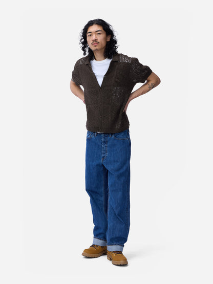 Short Sleeve Knit Shirt Umber De Stijl