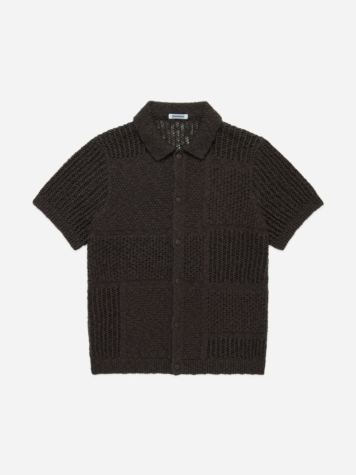 Short Sleeve Knit Shirt Umber De Stijl