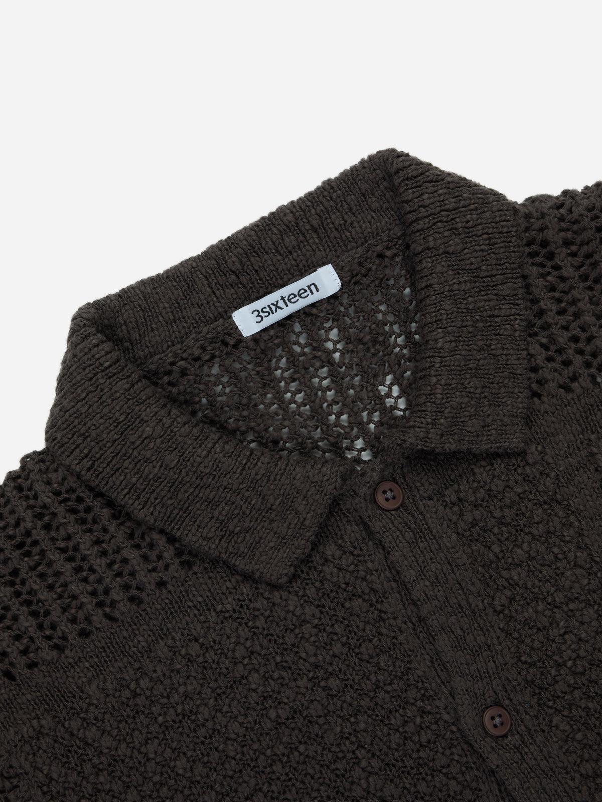 Short Sleeve Knit Shirt Umber De Stijl