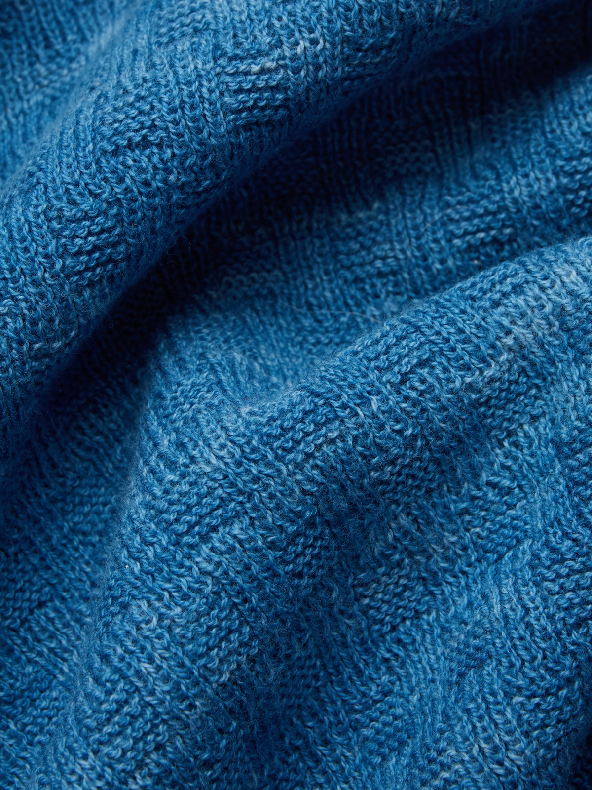 Knit Polo Vintage Blue Boxweave