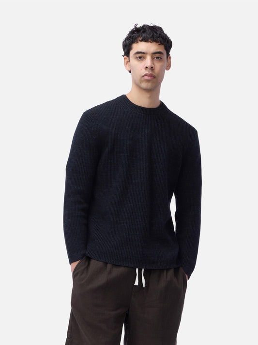Long Sleeve Knit T-shirt Vintage Black