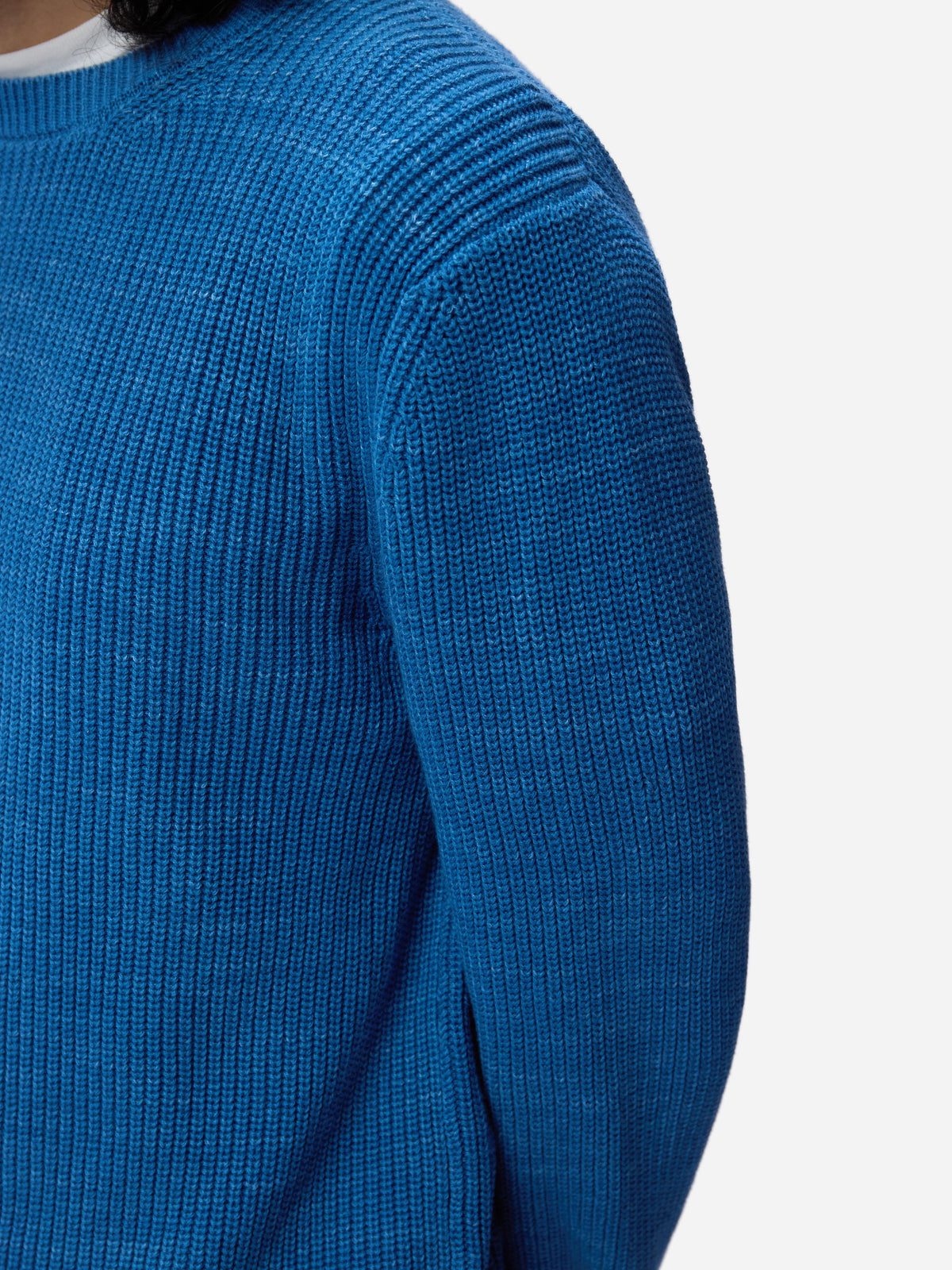 Long Sleeve Knit T-Shirt Vintage Blue