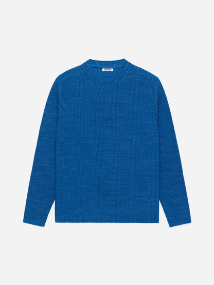 Long Sleeve Knit T-Shirt Vintage Blue
