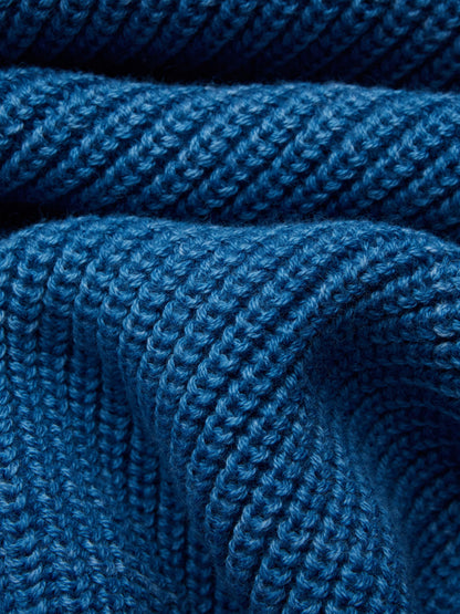 Long Sleeve Knit T-Shirt Vintage Blue