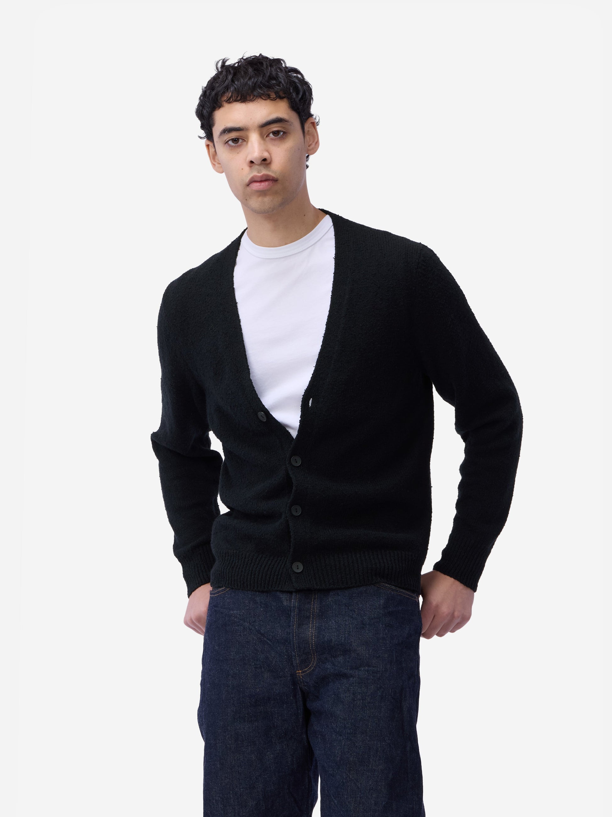Classic Cardigan Black Boucle