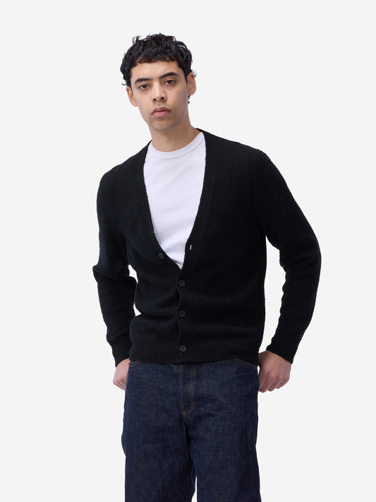 Classic Cardigan Black Boucle