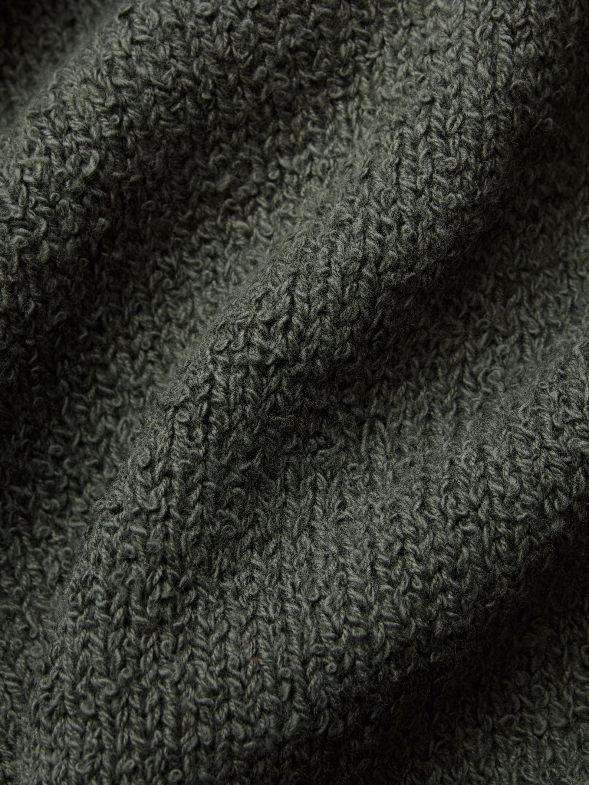 Classic Cardigan Olive Boucle