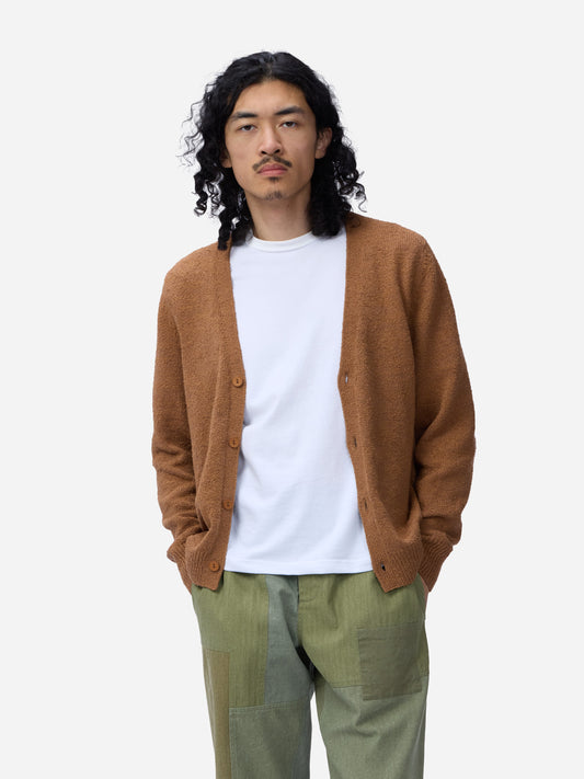 Classic Cardigan Ochre Boucle