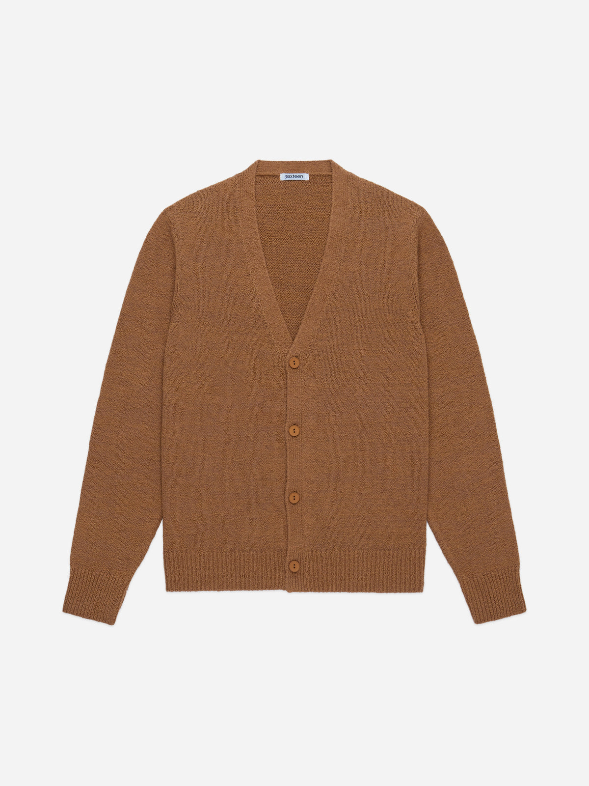 Classic Cardigan Ochre Boucle