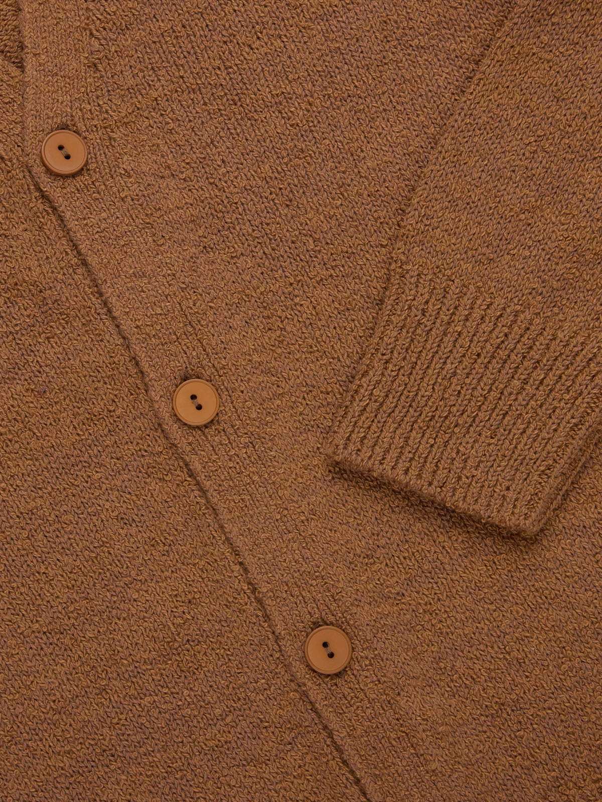 Classic Cardigan Ochre Boucle