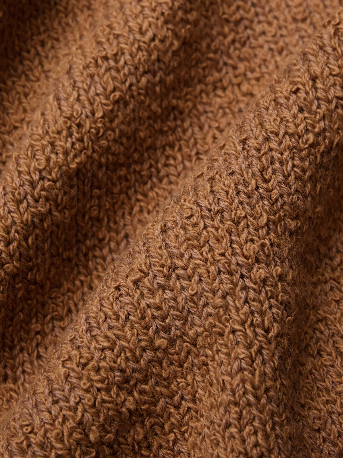 Classic Cardigan Ochre Boucle