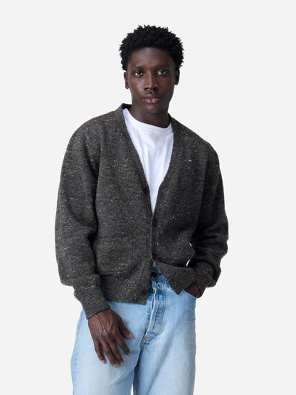 Classic Cardigan Pewter Tweed