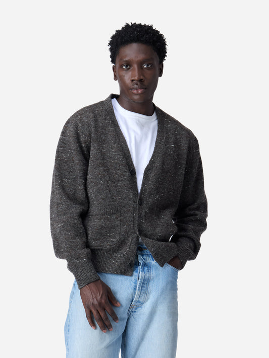 Classic Cardigan Pewter Tweed