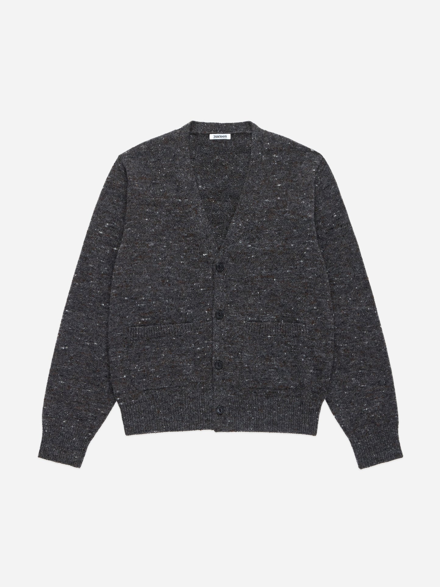 Classic Cardigan Pewter Tweed