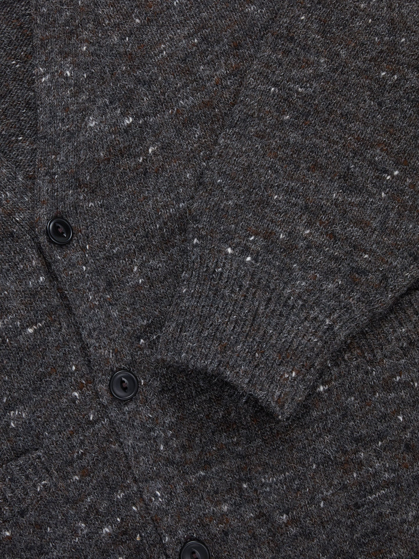 Classic Cardigan Pewter Tweed