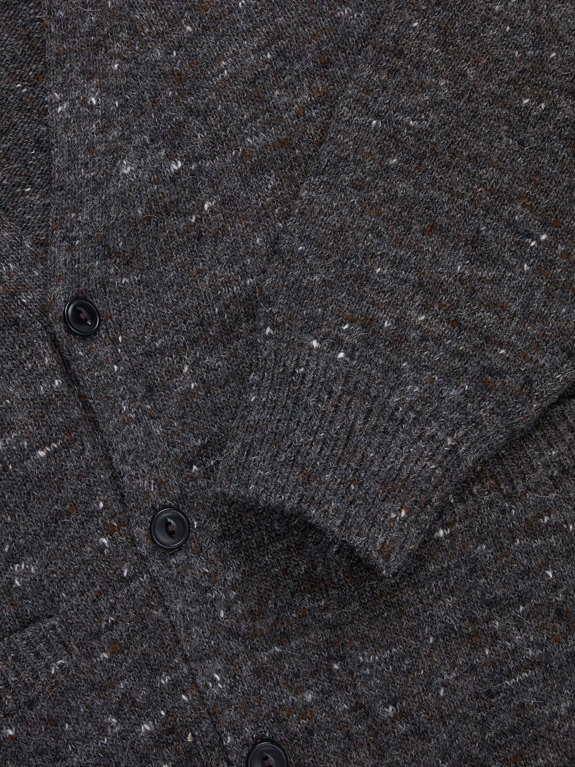 Classic Cardigan Pewter Tweed