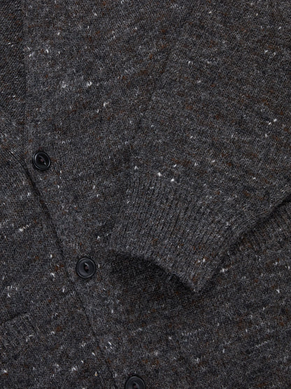 Classic Cardigan Pewter Tweed