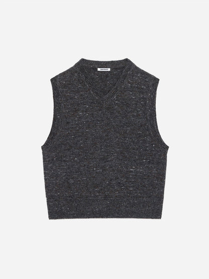 Sweater Vest Pewter Tweed