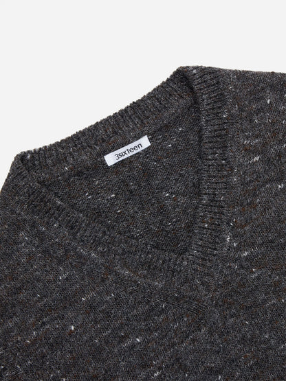 Sweater Vest Pewter Tweed