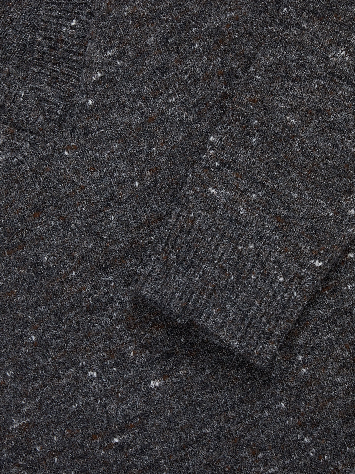 V-Neck Sweater Pewter Tweed