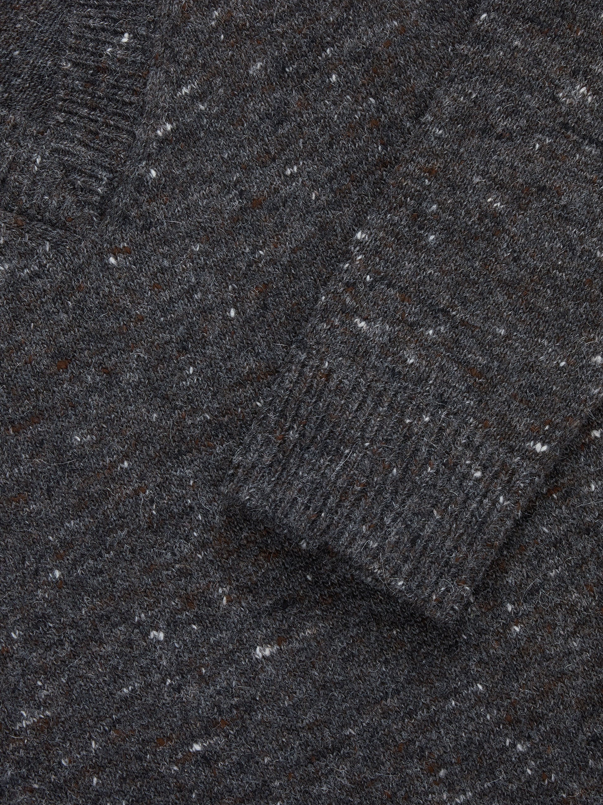 V-Neck Sweater Pewter Tweed