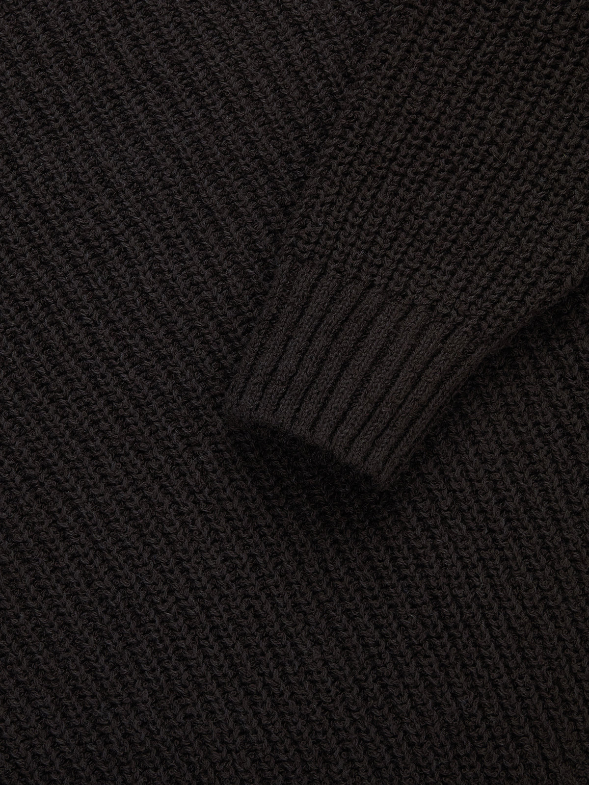 Cotton Crewneck Sweater Bark Boucle