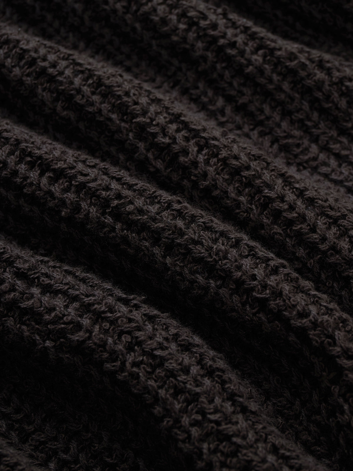 Cotton Crewneck Sweater Bark Boucle