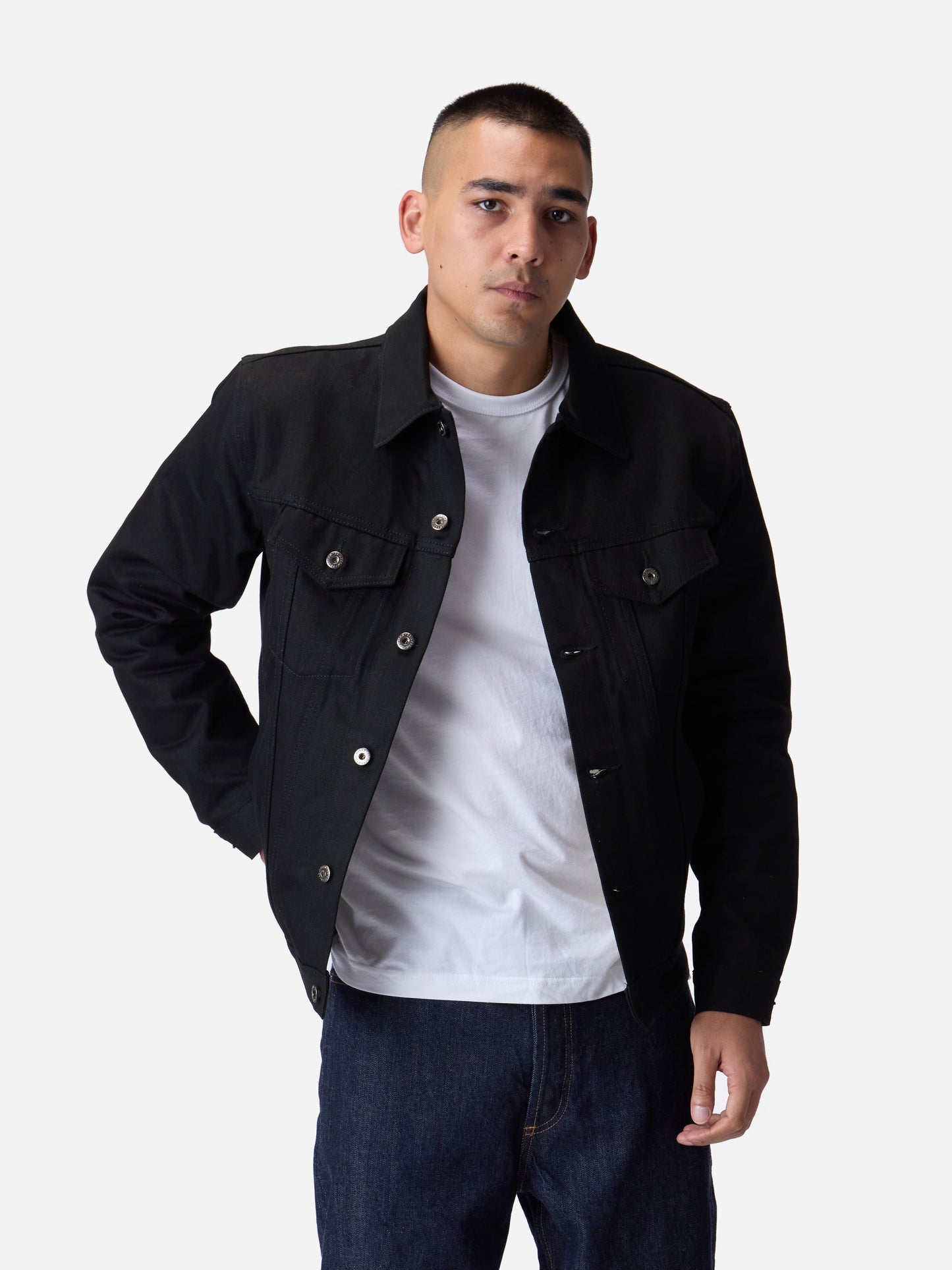 Type 3s Denim Jacket Double Black