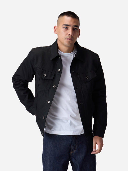 Type 3s Denim Jacket Double Black