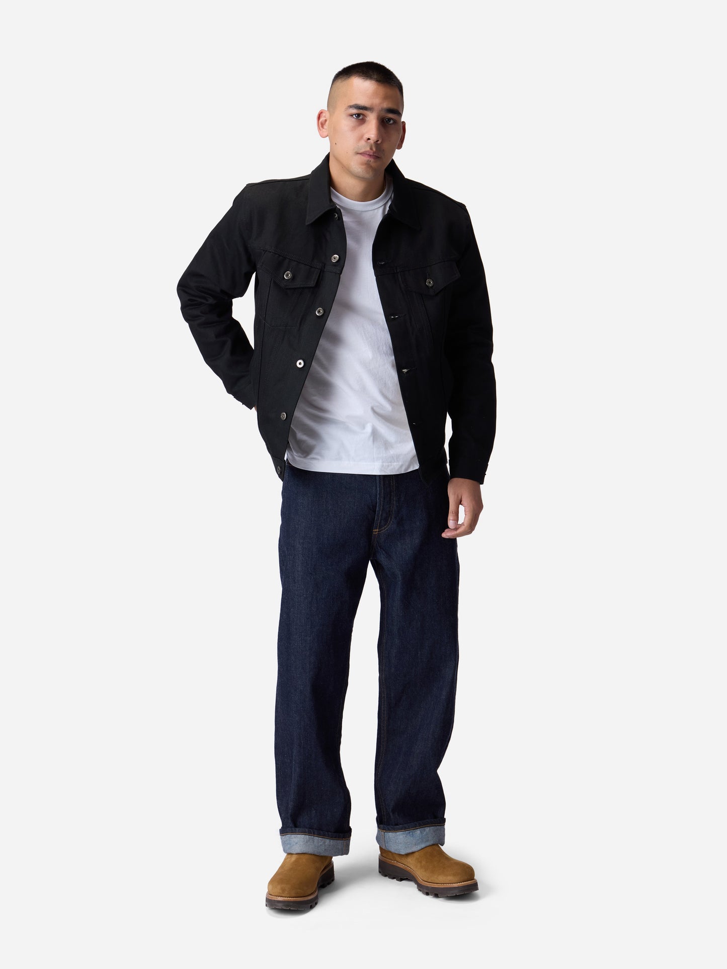 Type 3s Denim Jacket Double Black