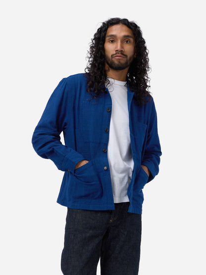 Shop Jacket Indigo Patchwork Khadi