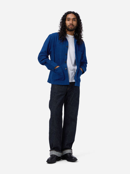 Shop Jacket Indigo Patchwork Khadi