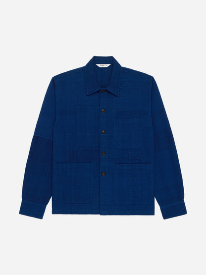 Shop Jacket Indigo Patchwork Khadi