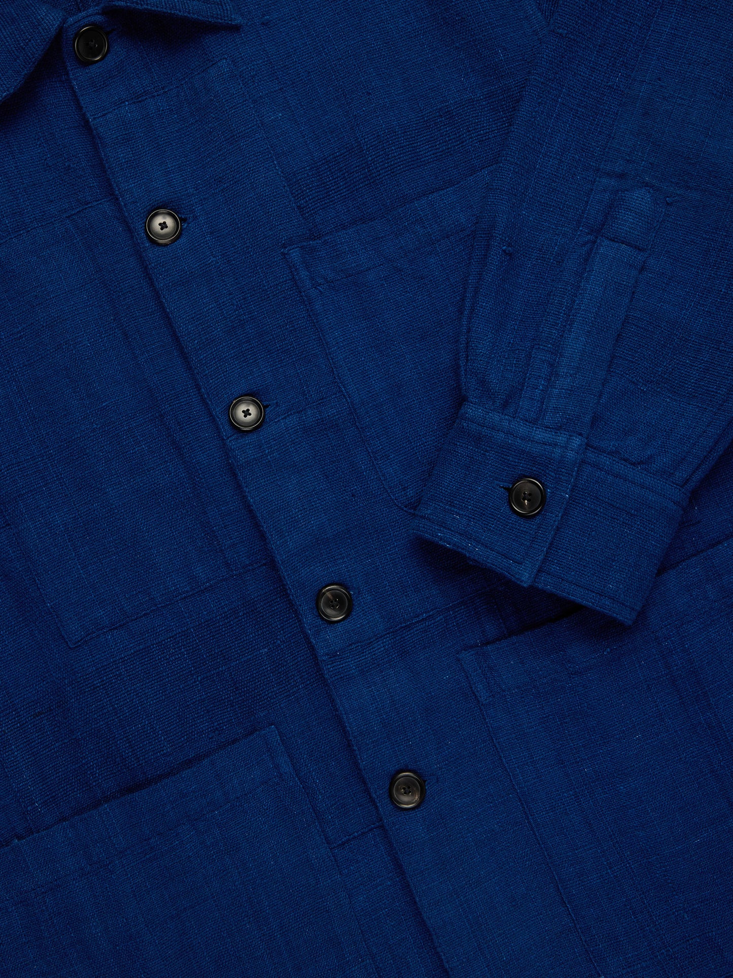 Shop Jacket Indigo Patchwork Khadi