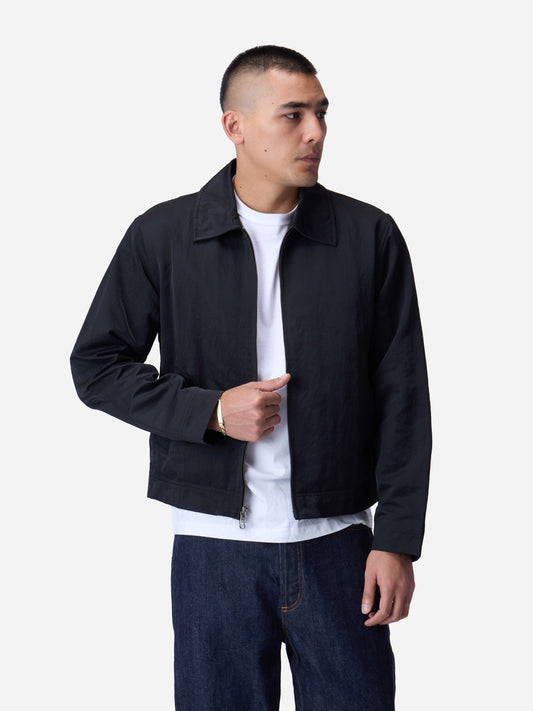 Club Jacket Black Nylon