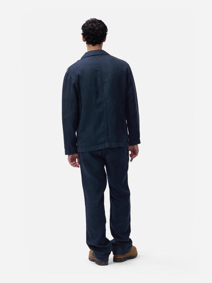 Work Blazer Midnight Linen