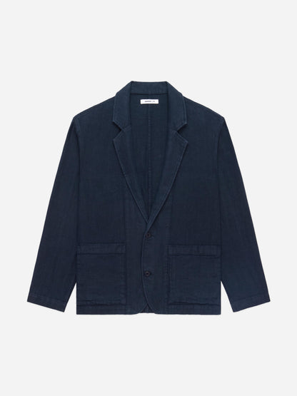 Work Blazer Midnight Linen