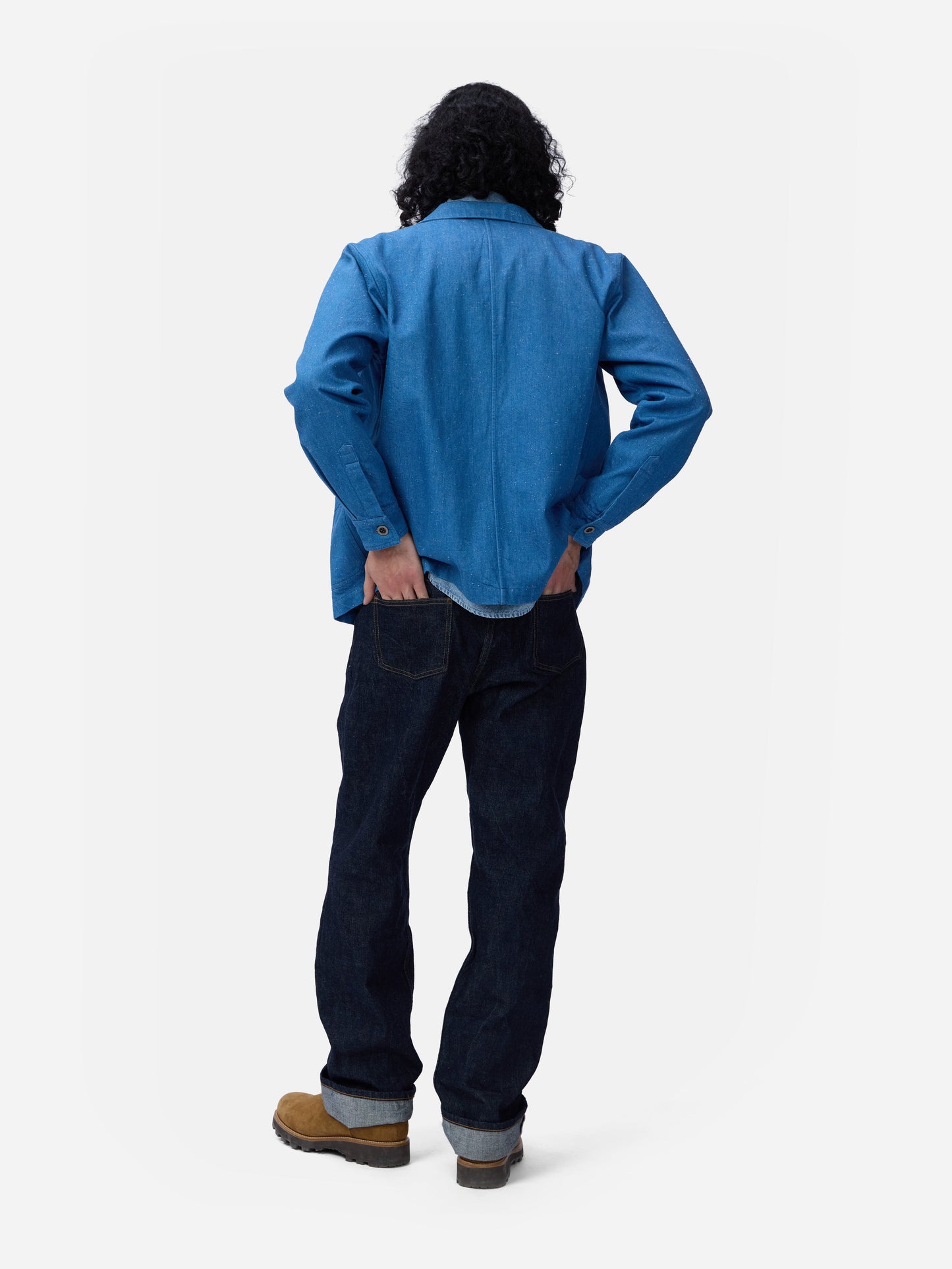 French Work Jacket Light Indigo
