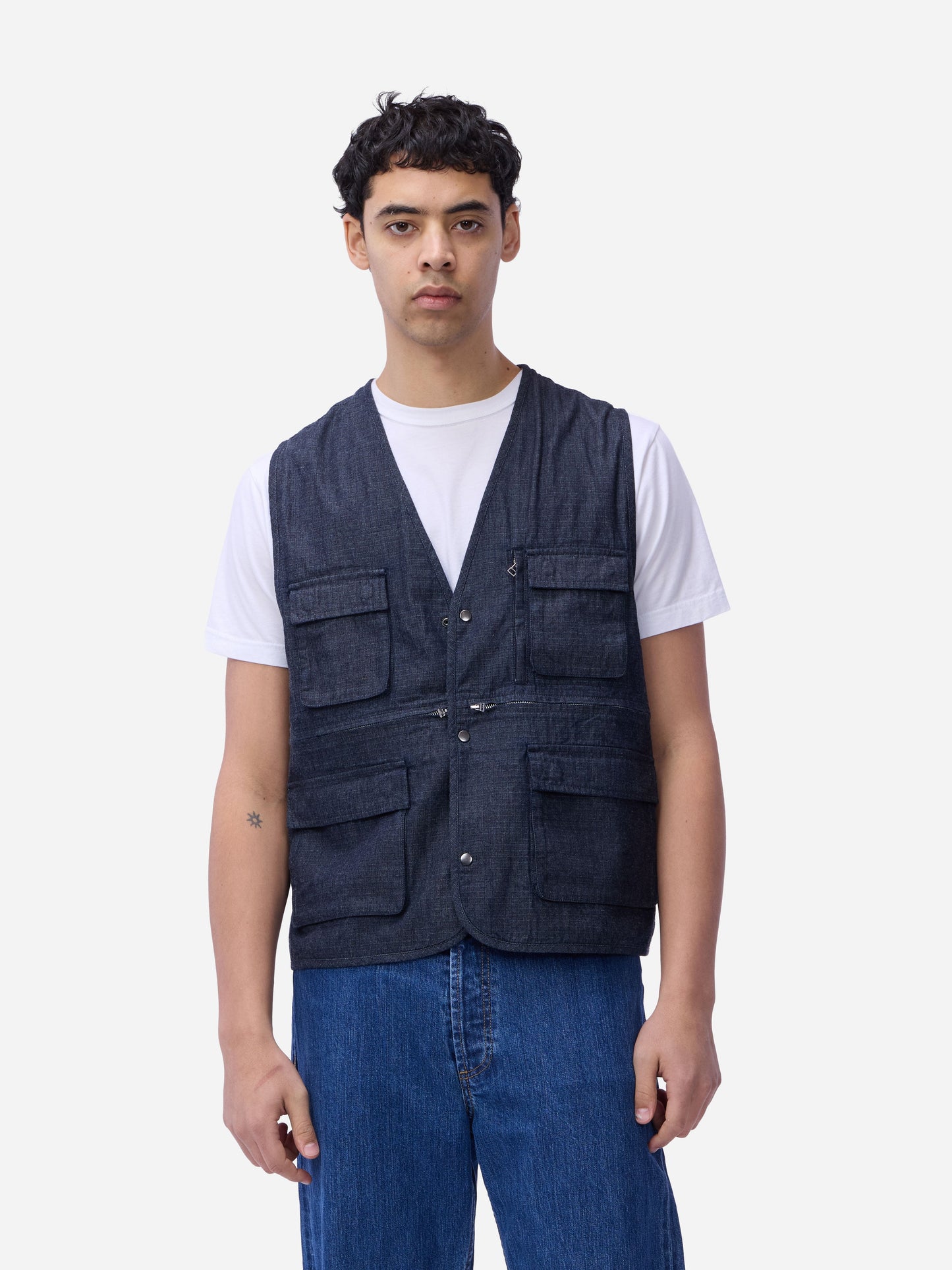 Field Vest Indigo Ripstop