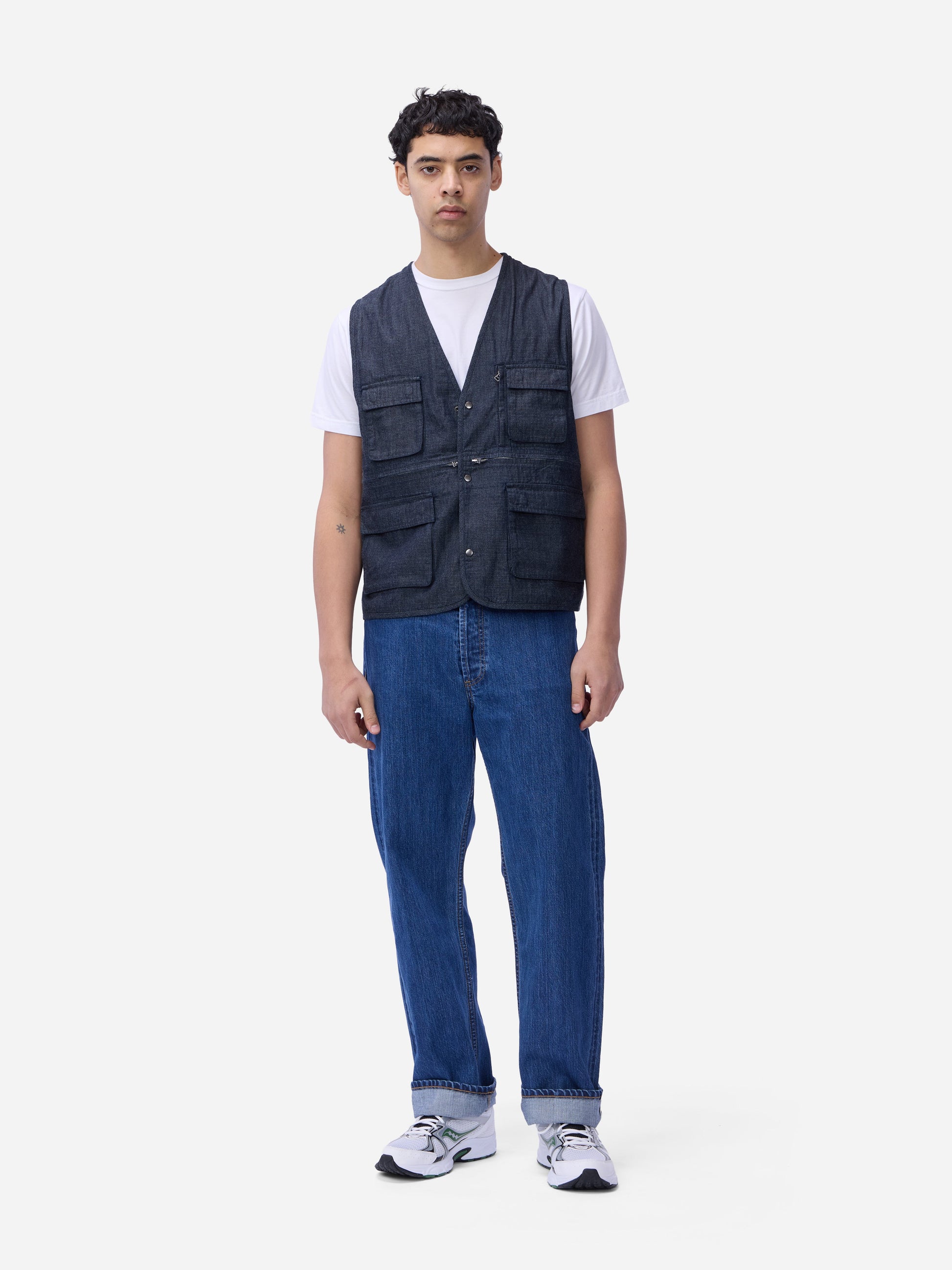 Field Vest Indigo Ripstop