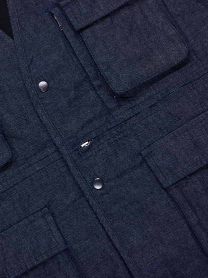 Field Vest Indigo Ripstop