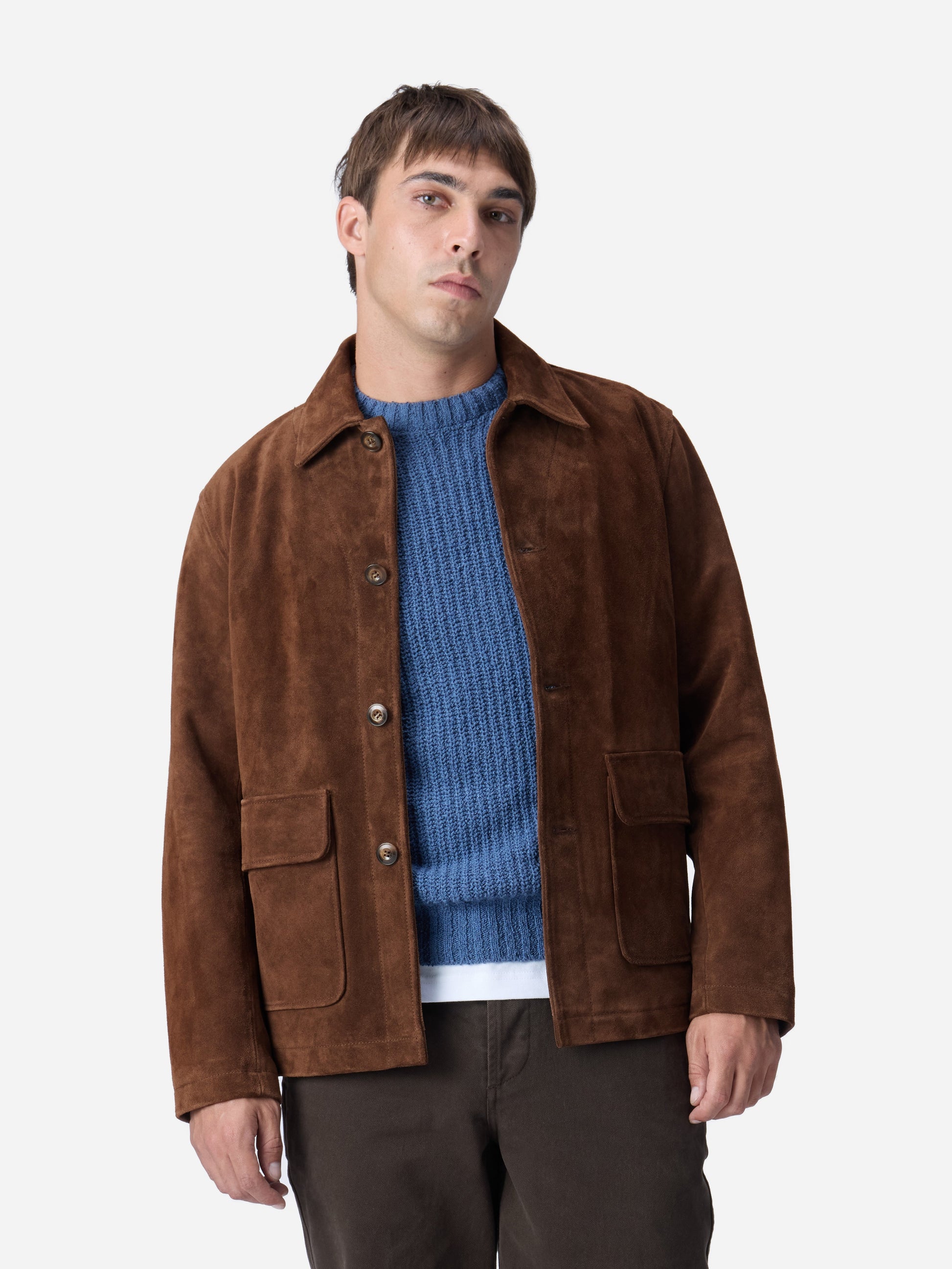 Work Jacket Chocolate Suede