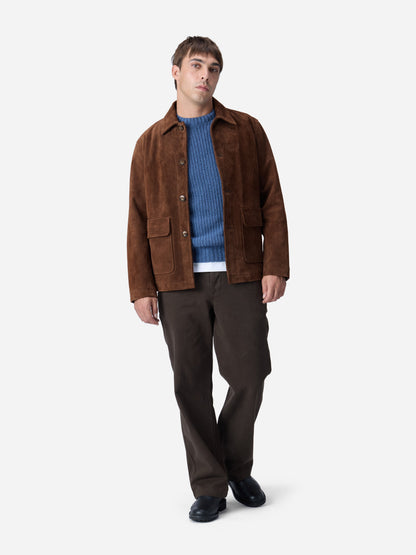 Work Jacket Chocolate Suede